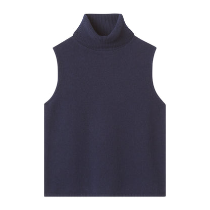 SLEEVELESS TURTLENECK