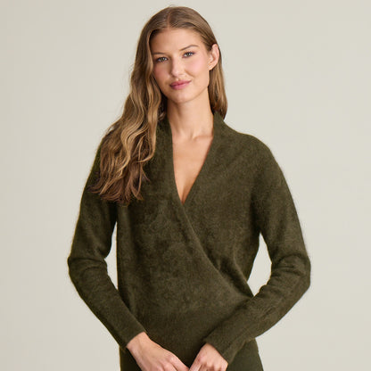 BRUSHED WRAP TOP