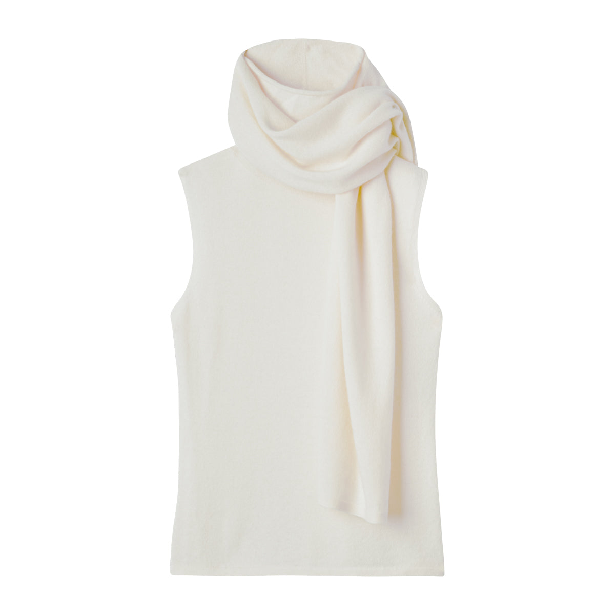 SLEEVELESS SCARF TOP