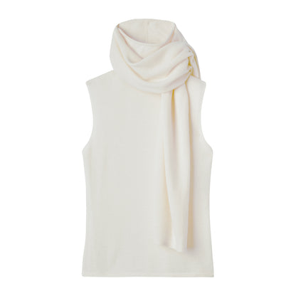 SLEEVELESS SCARF TOP
