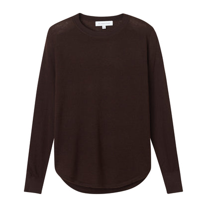 CALIFORNIA CASHMERE SHIRTTAIL CREW