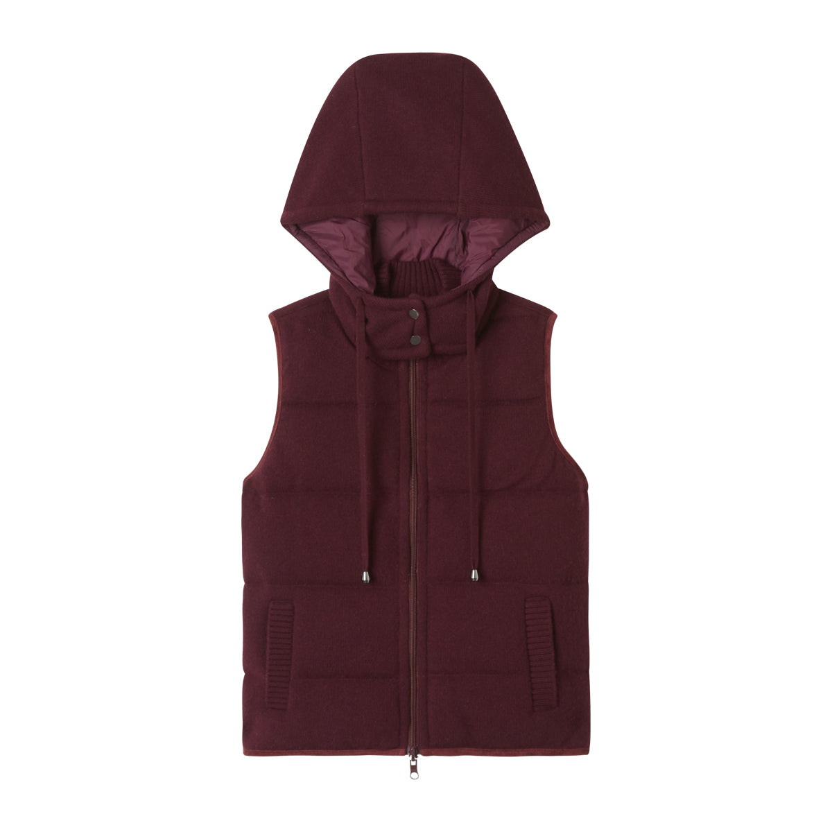 HOODED PUFFER VEST