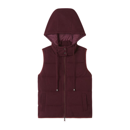 HOODED PUFFER VEST