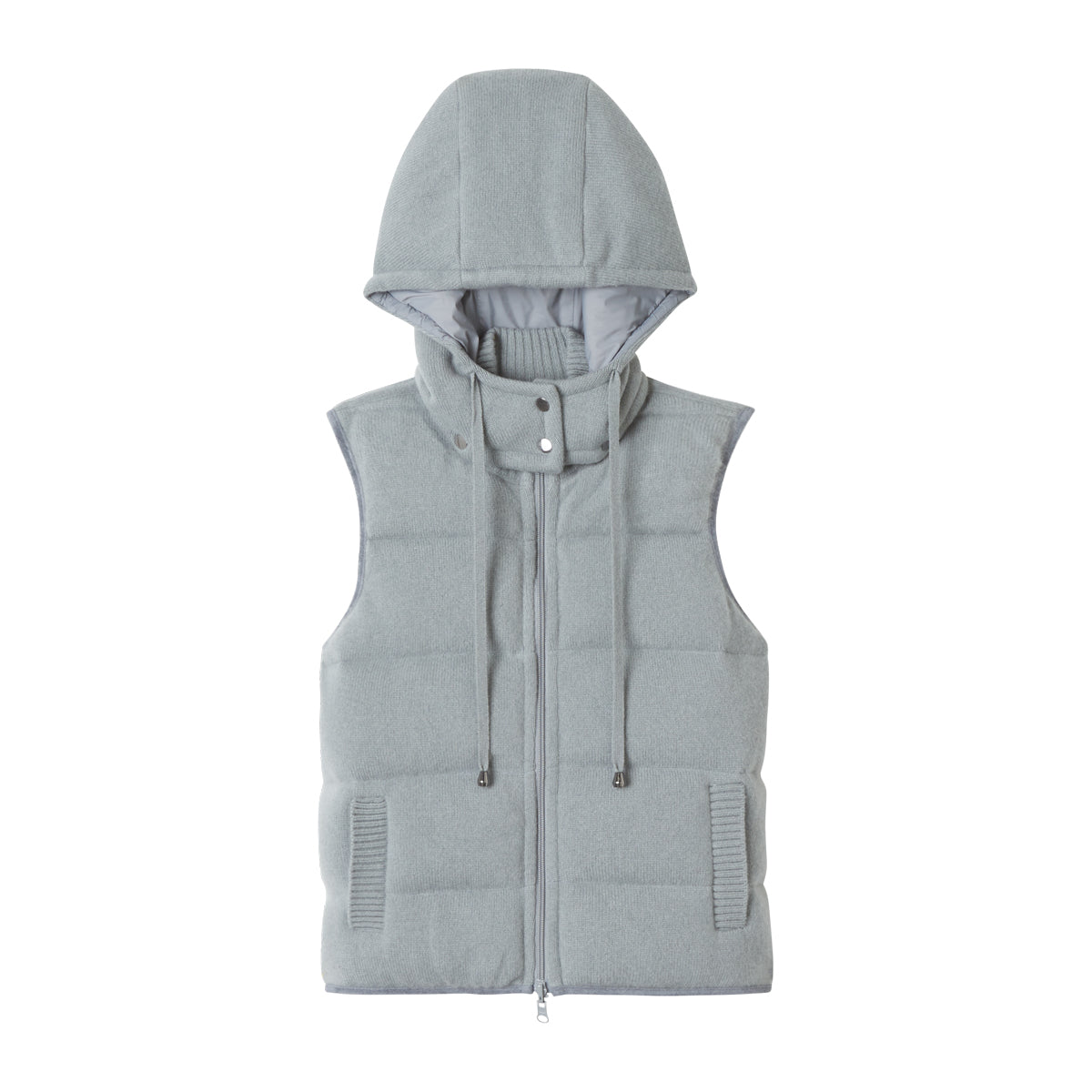 HOODED PUFFER VEST