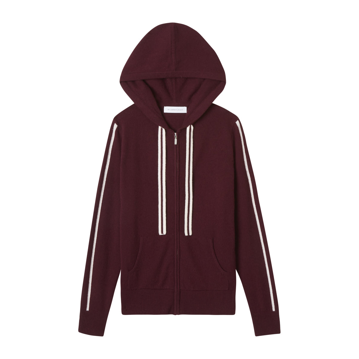 SIDE STRIPE VARSITY ZIP HOODIE