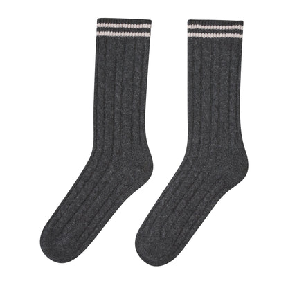 TIPPED RIBBED SOCK