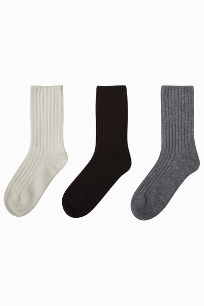 BOXED CASHMERE SOCK SET
