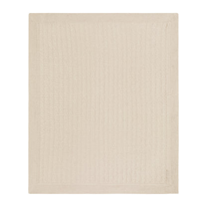 CABLE CASHMERE BABY BLANKET