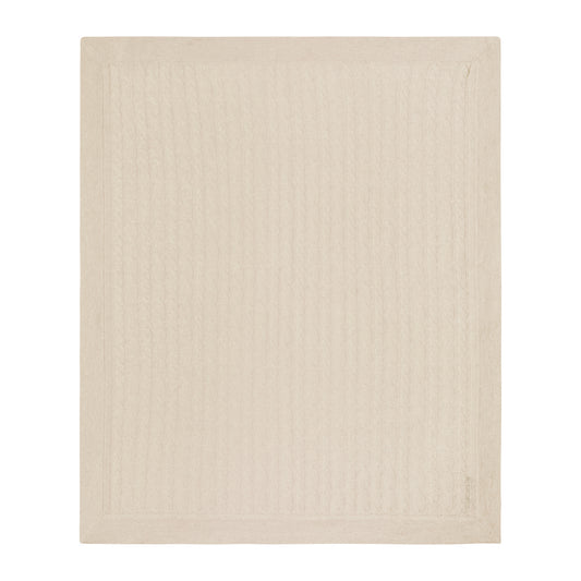 CABLE CASHMERE BABY BLANKET  