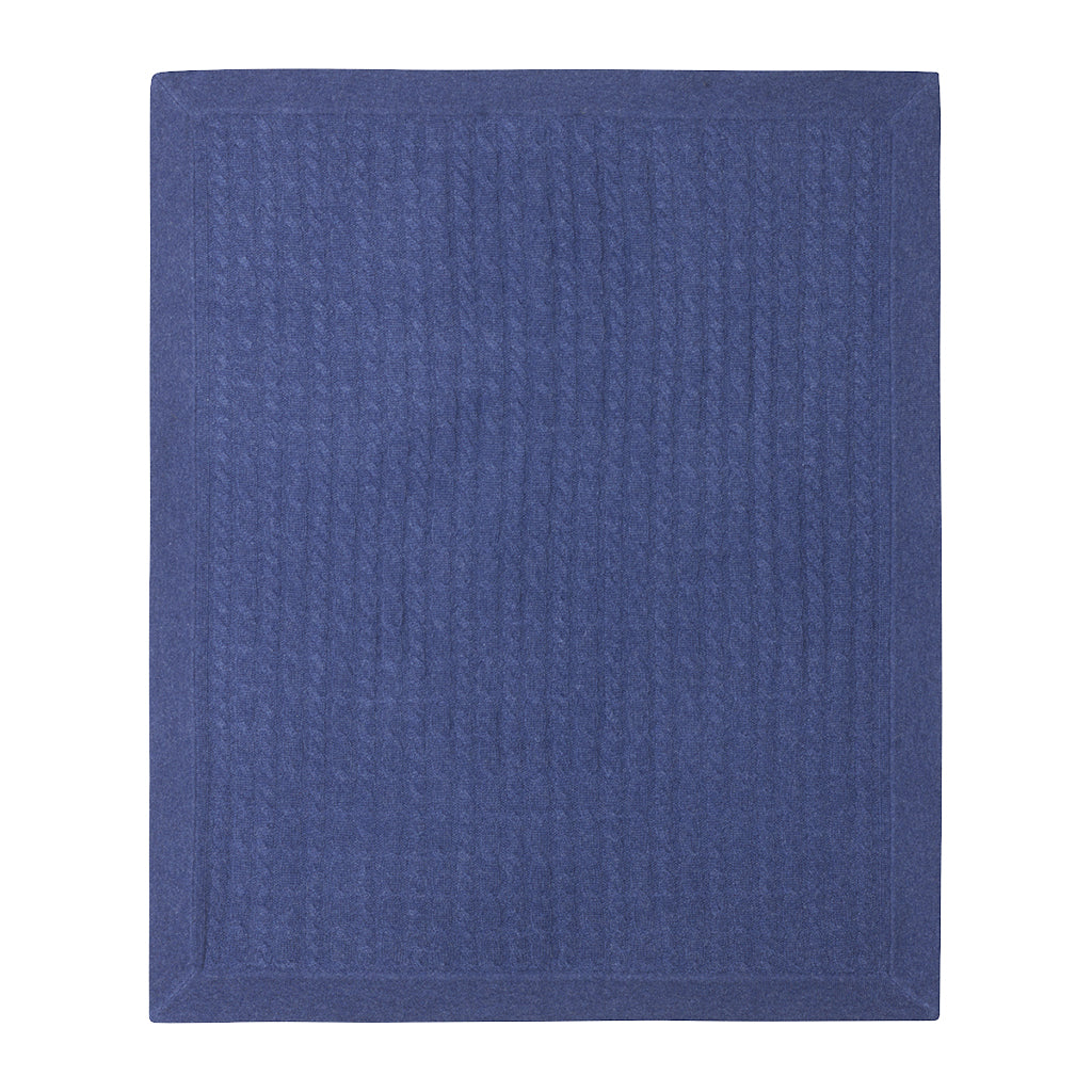 CABLE CASHMERE BABY BLANKET