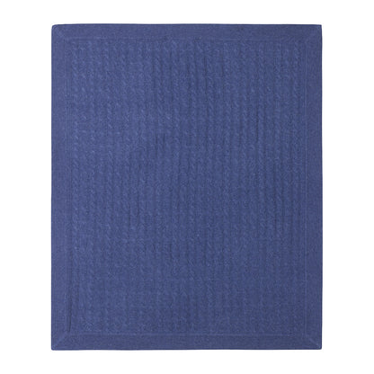 CABLE CASHMERE BABY BLANKET