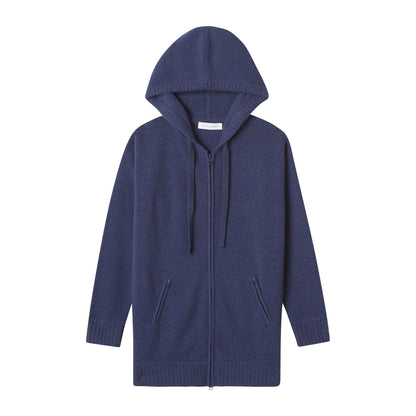 LUXE LONG ZIP HOODIE