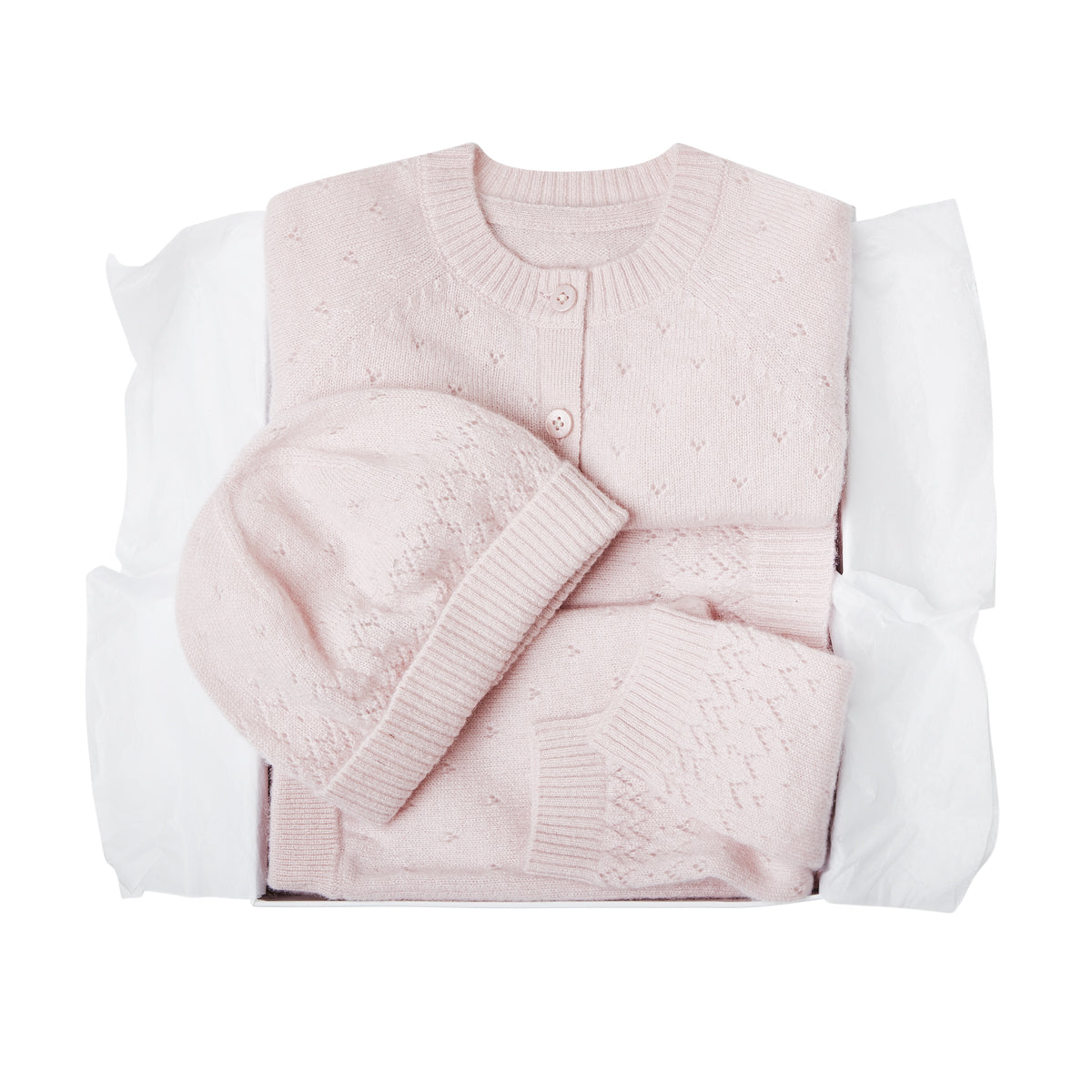 POINTELLE LAYETTE SET