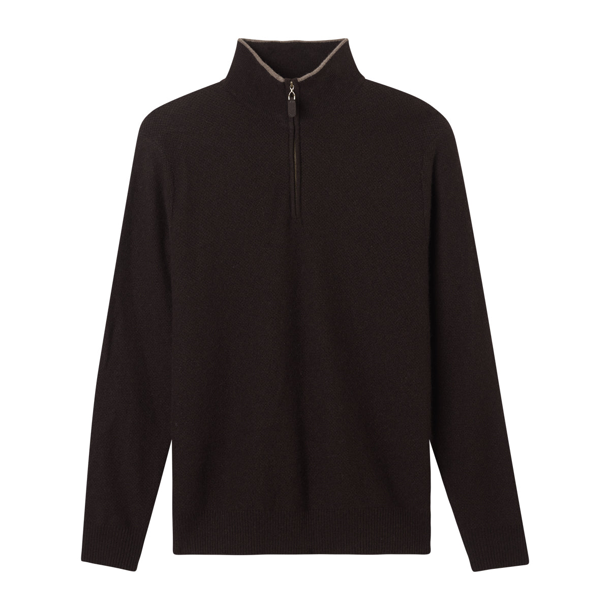 MEN'S TIPPED BIRDSEYE QRTR ZIP