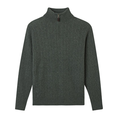 MEN'S CABLE QUARTER ZIP