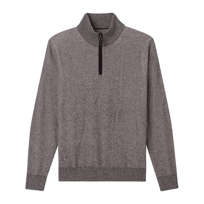 MEN'S BIRDSEYE QUARTER ZIP