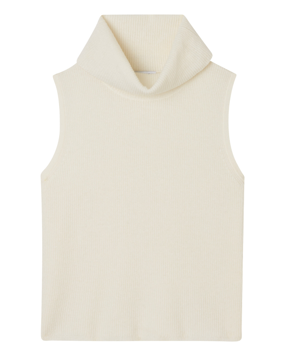 Cropped Sleeveless Turtleneck