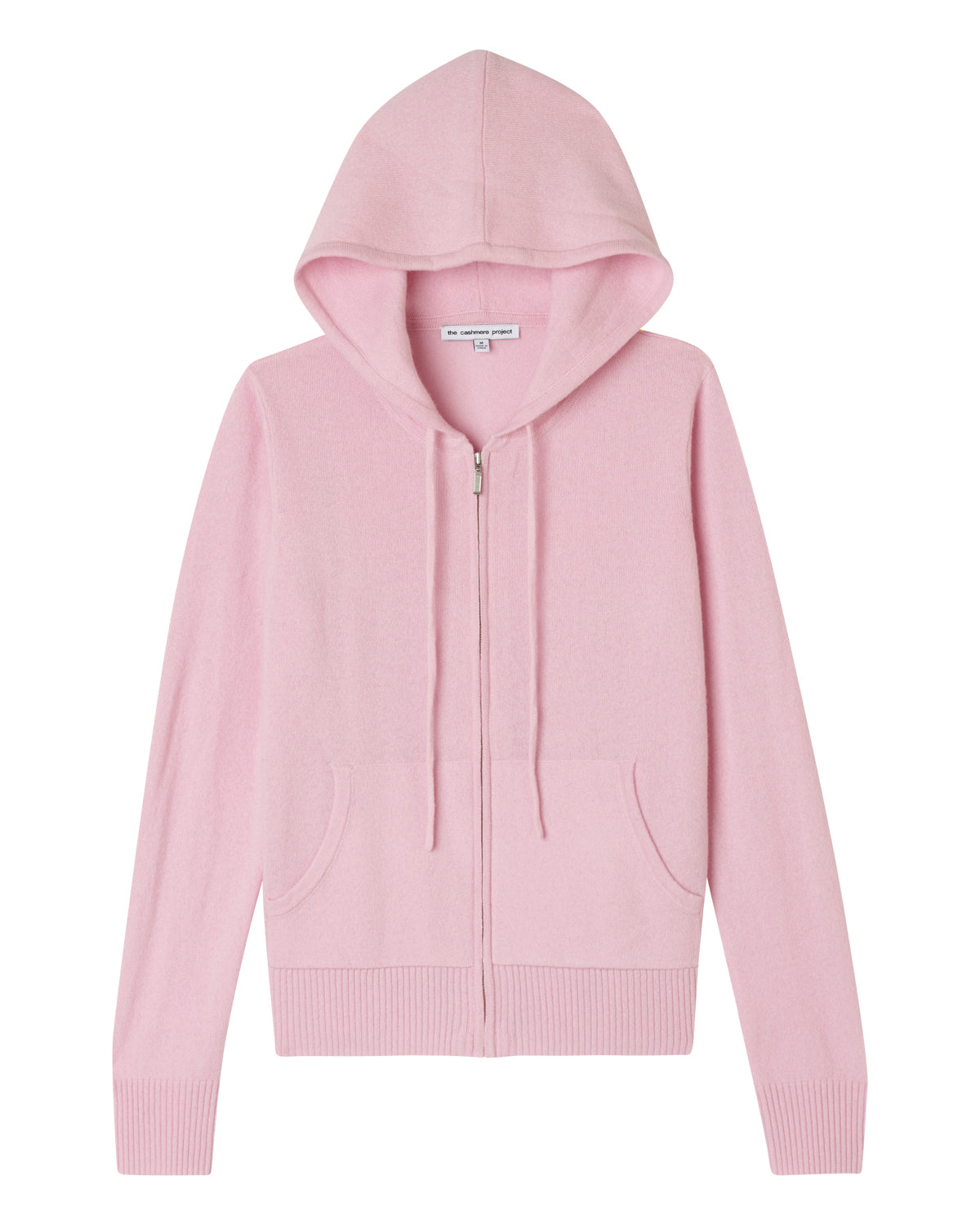 Pink cashmere hoodie hotsell