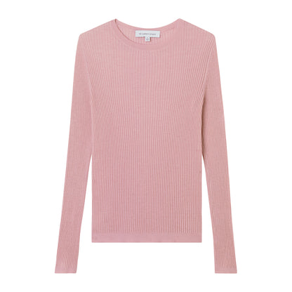 CALIFORNIA CASHMERE RIBBED CREW