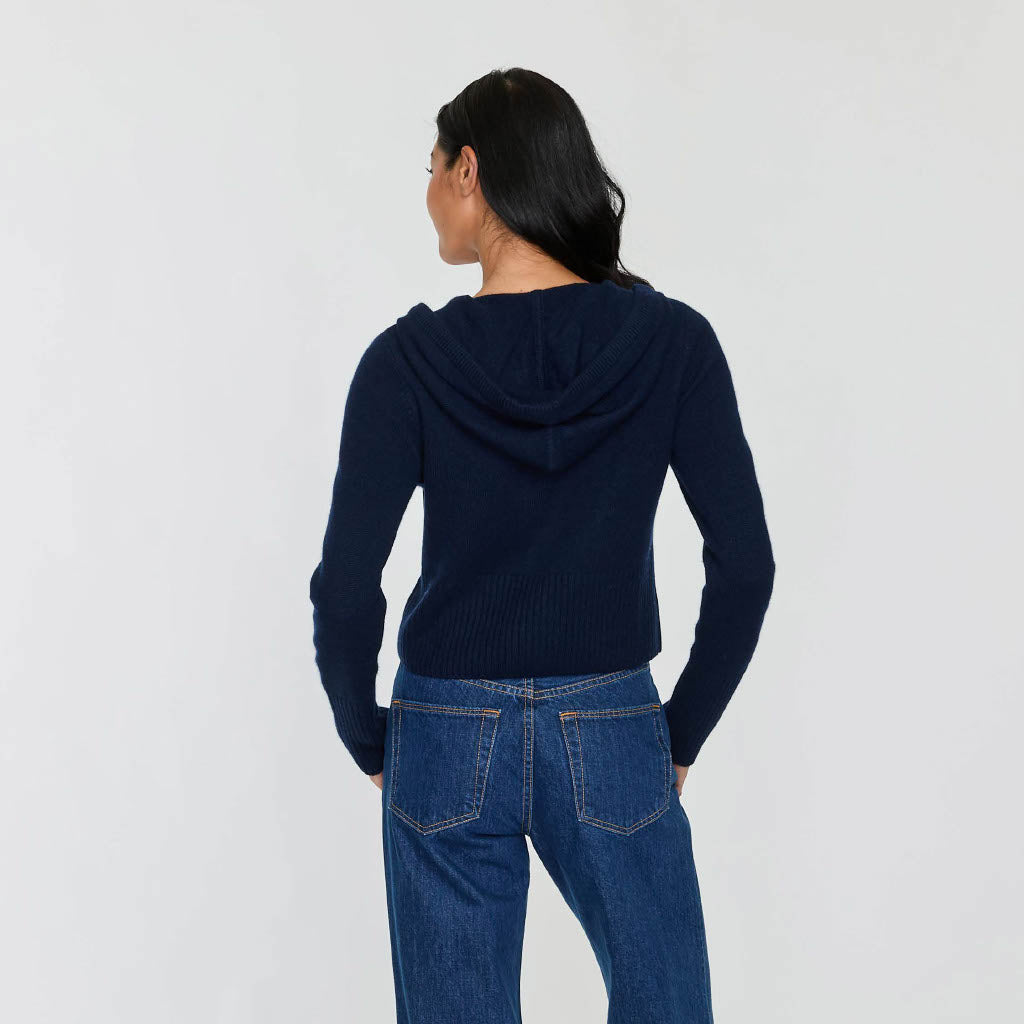 CROPPED ZIP HOODIE