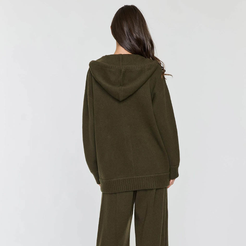 LUXE LONG ZIP HOODIE