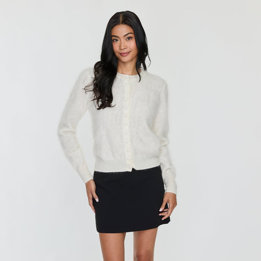 BRUSHED BUTTON UP CARDIGAN  
