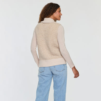 BOUCLE ZIP VEST