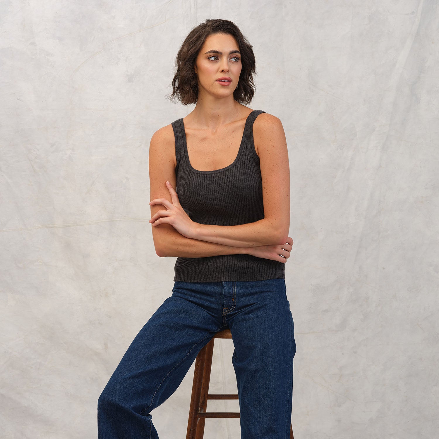 California Cashmere Scoop Tank