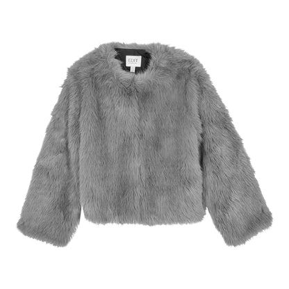 FAUX FUR CROPPED JACKET