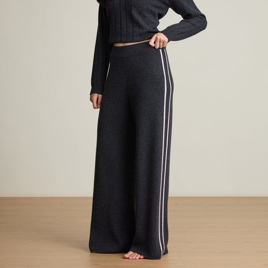 SIDE STRIPE WIDE LEG PANT  
