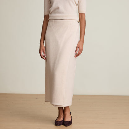 CASHMERE WRAP SKIRT