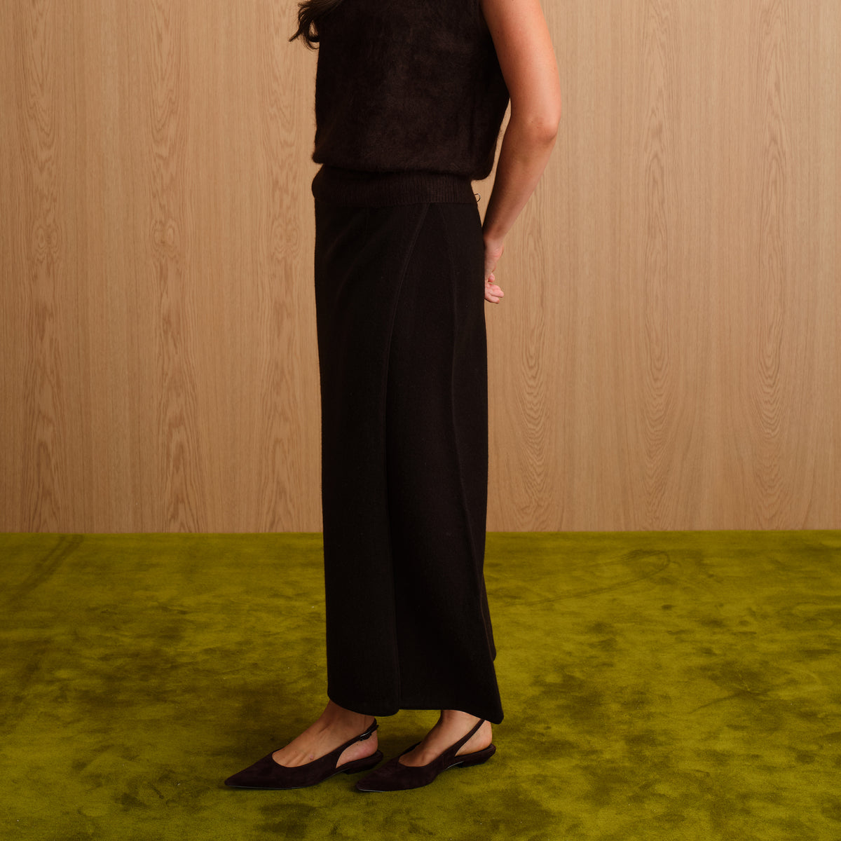 CASHMERE WRAP SKIRT