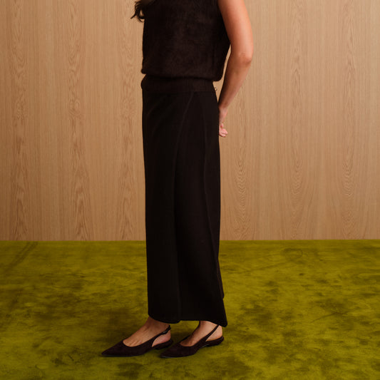 CASHMERE WRAP SKIRT  