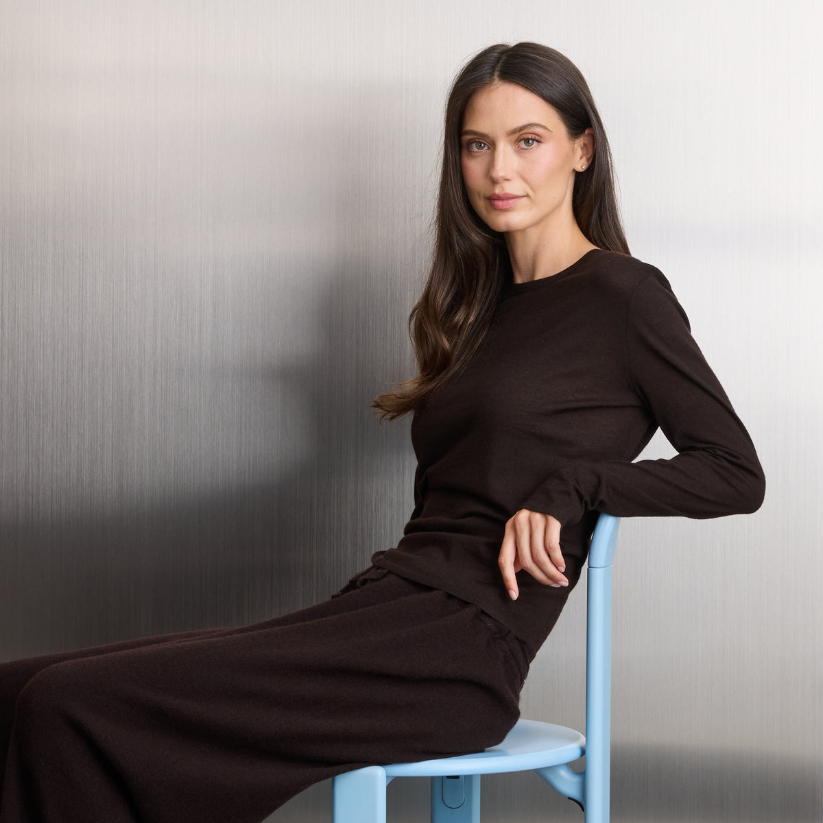 CALIFORNIA CASHMERE BASIC CREW