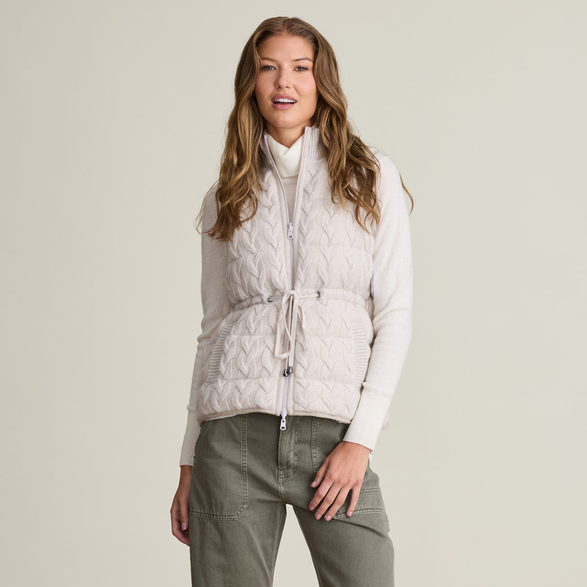 CINCH WAIST PUFFER VEST