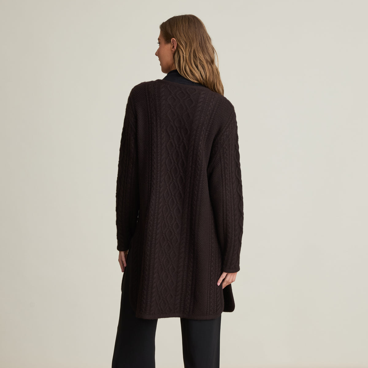 CABLE BUTTON UP COAT