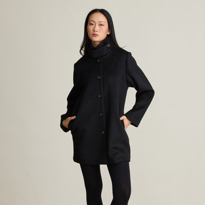 FUNNEL NECK CAR COAT