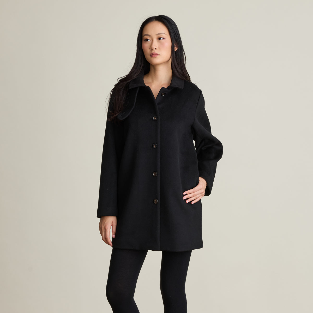 FUNNEL NECK CAR COAT