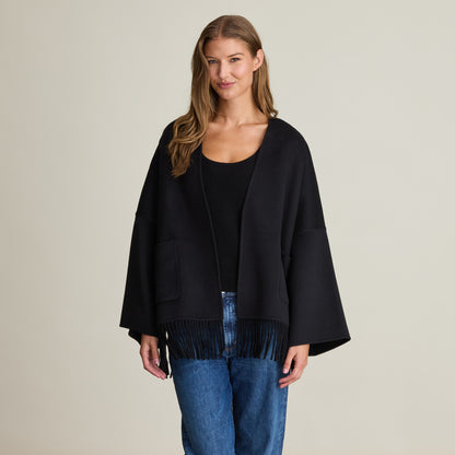 FRINGE WOVEN JACKET