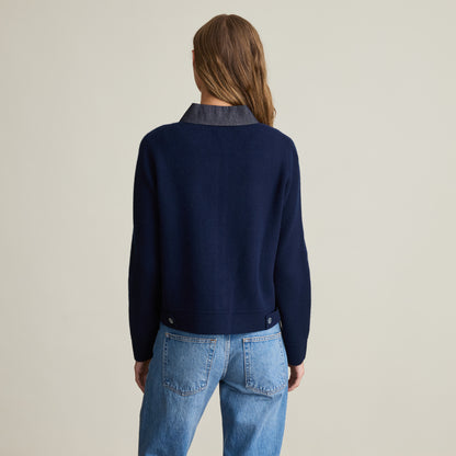 DENIM COLLAR JEAN JACKET