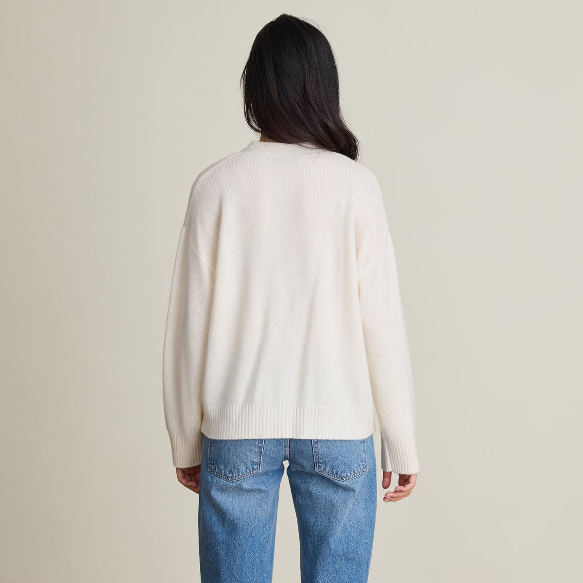 OVERSIZED V NECK CARDIGAN