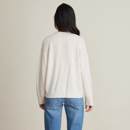 OVERSIZED V NECK CARDIGAN