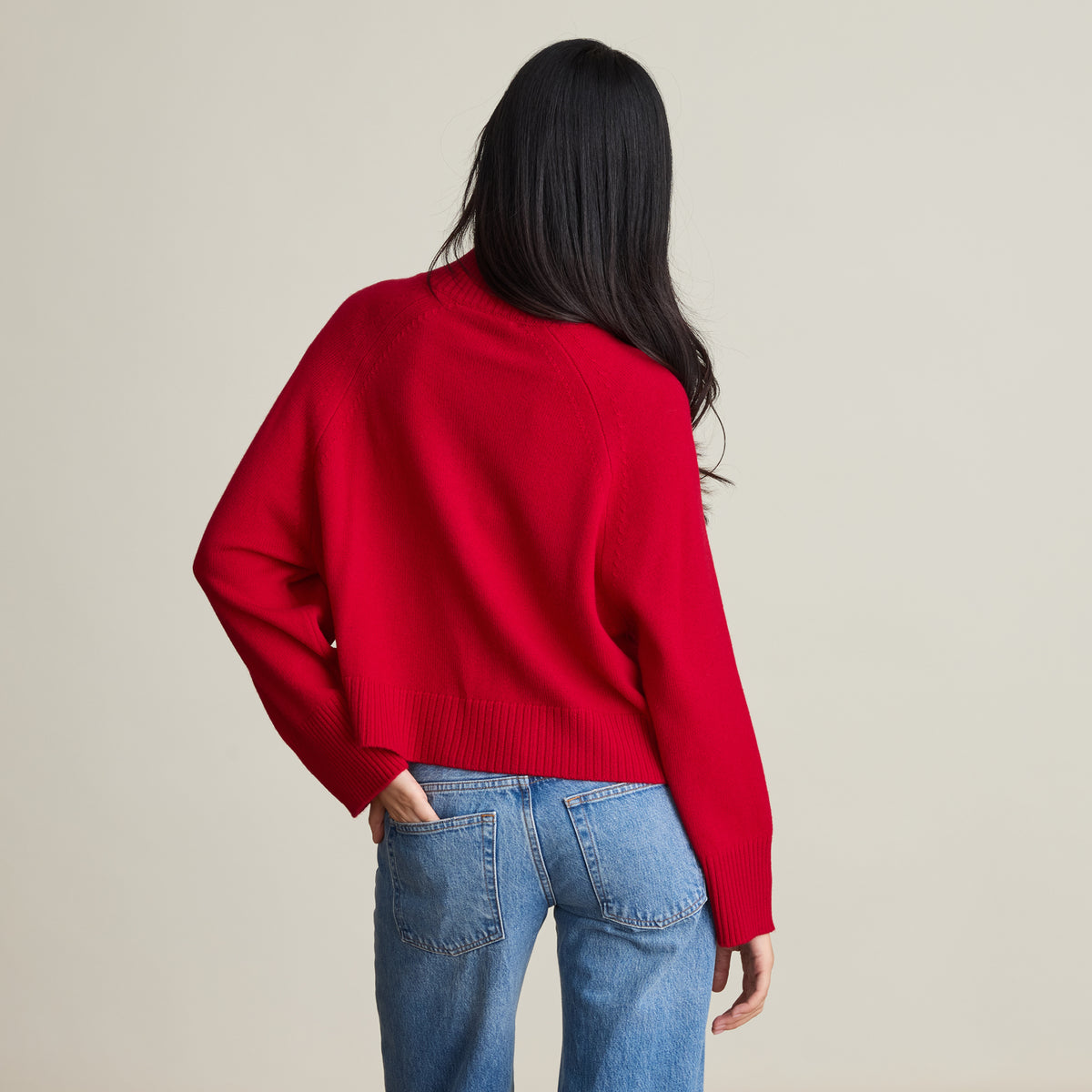 BELL SLEEVE ZIP CARDIGAN