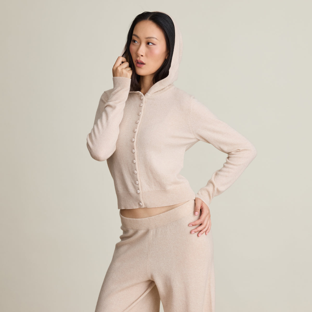 BUTTON UP HOODIE