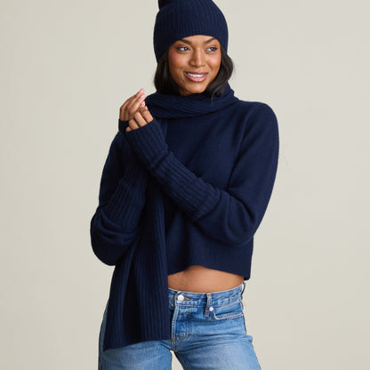 RIB LONG FNGRLESS GLOVE