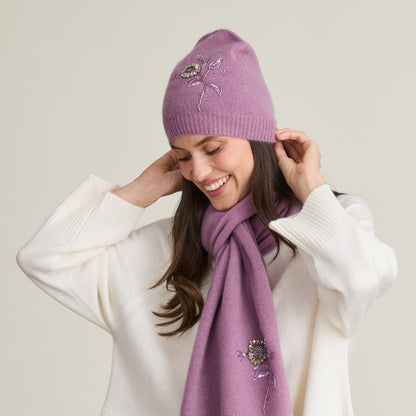 SEQUIN FLOWER HAT