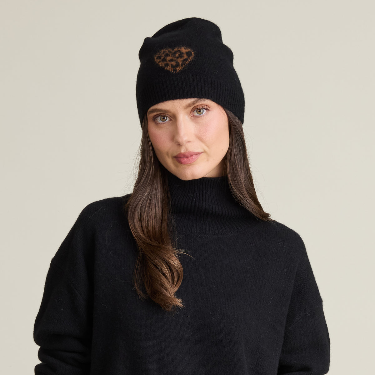 LEOPARD HEART HAT