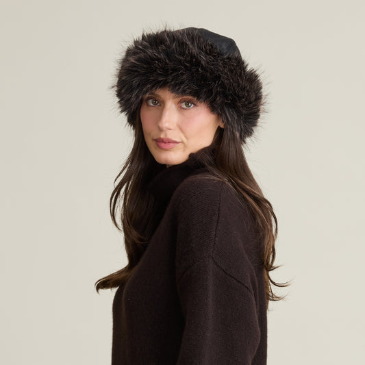 FAUX FUR APRES HAT  