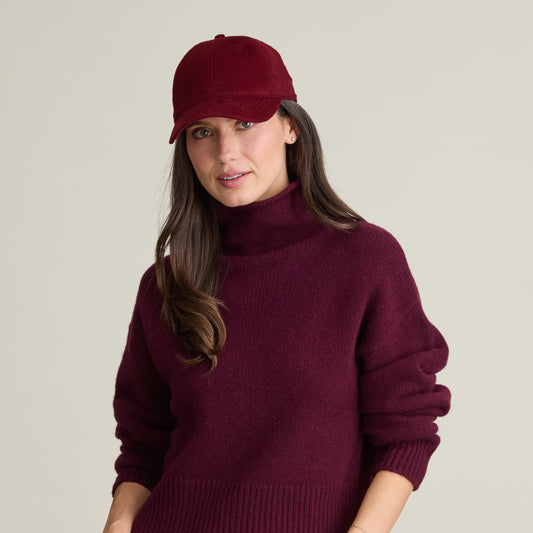 CASHMERE BASEBALL HAT  