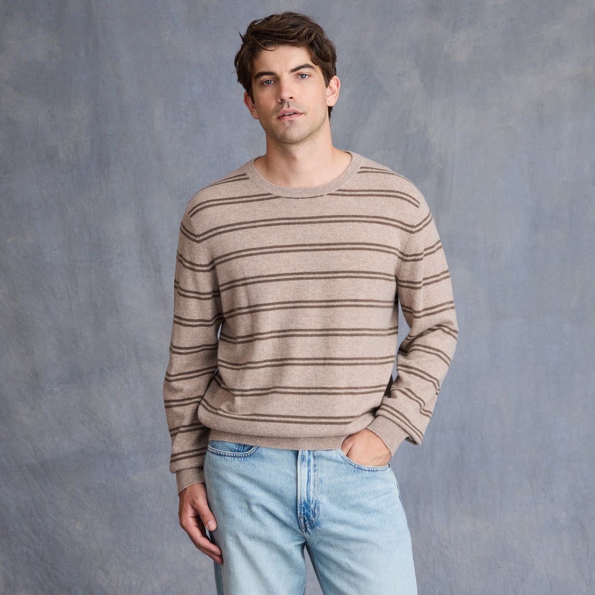 MEN'S STRIPE CREW